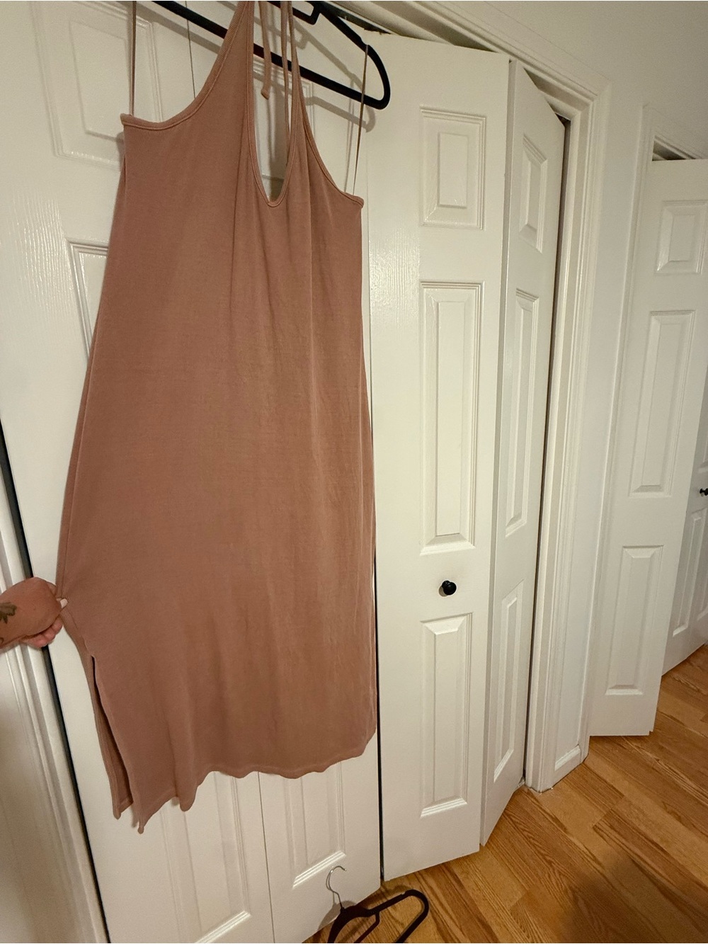 Old Navy Mauve Strappy Midi Dress